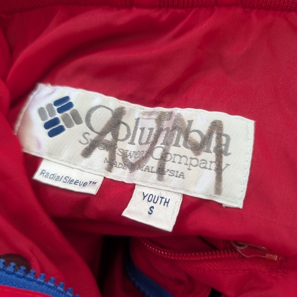 Columbia Sportswear Company Vintage Bugaboo Youth Small Radial Sleeve Blue - Picture 6 of 6